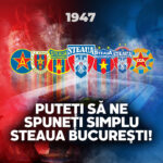 Puteţi să ne spuneţi simplu: Steaua Bucureşti!