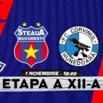 Etapa a XII-a: Steaua – Corvinul Hunedoara