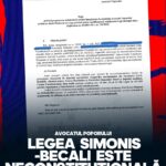 Legea Simonis-Becali este neconstituțională