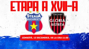Etapa a XVII-a: Steaua Bucureşti – Gloria Bistriţa