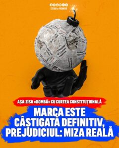 Marca este câștigată definitiv, prejudiciul este miza reală